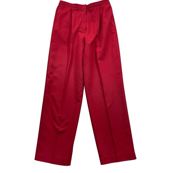 Country Suburban USA 2 Red Wool Blend Pants Straight Leg Vintage‎ - Picture 4 of 6